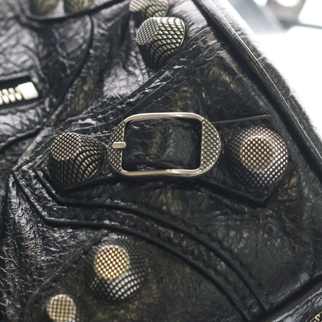 BALENCIAGA(バレンシアガ) Le Cagole Cylinder Bag ル カゴール レザーシリンダーバッグ ショルダーバッグ ブラック 771716 レディース