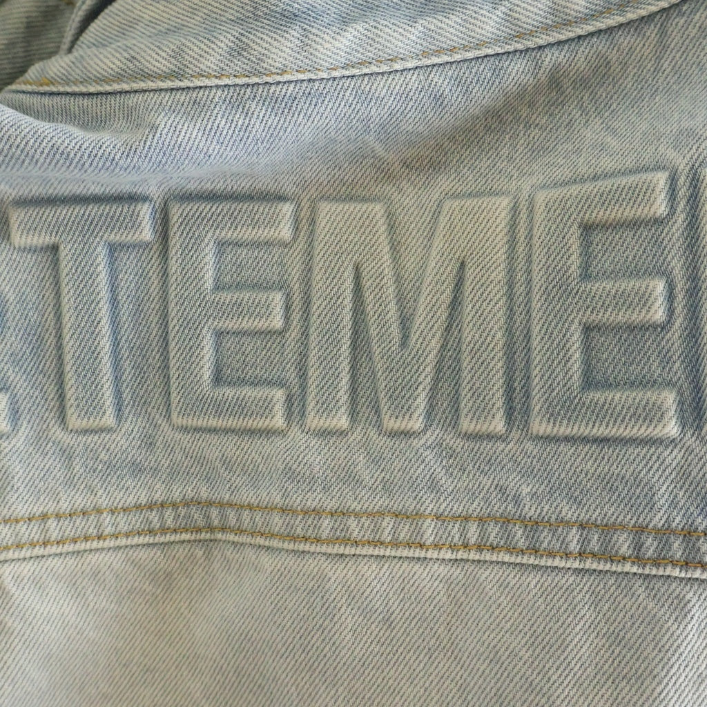 VETEMENTS(ヴェトモン) 24SS LOGO DENIM JACKET ロゴデニムジャケット インディゴ