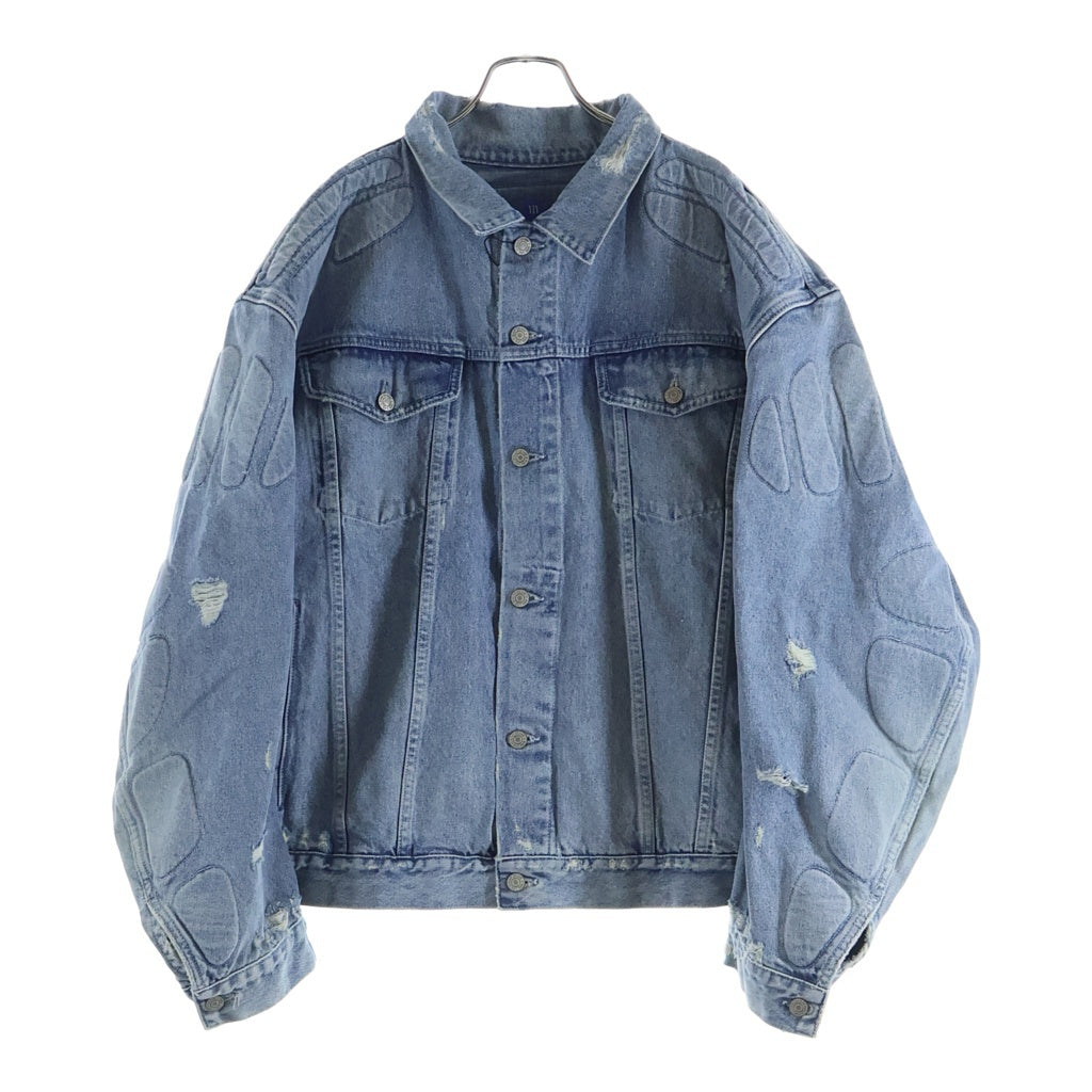 YEEZY GAP(イージーギャップ) PADDED DENIM JACKET ダメージ加工 パデット デニムジャケット インディゴ 472901-00-1