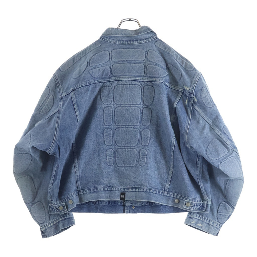 YEEZY GAP(イージーギャップ) PADDED DENIM JACKET ダメージ加工 パデット デニムジャケット インディゴ 472901-00-1