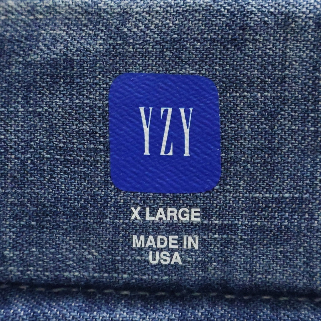 YEEZY GAP(イージーギャップ) PADDED DENIM JACKET ダメージ加工 パデット デニムジャケット インディゴ 472901-00-1