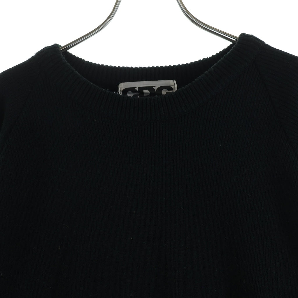 COMME des GARCONS CDG(コムデギャルソン シーディージー) × LOCHAVEN of Scotland ロックエーベン SIDE SLIT KNIT SWEATER サイドスリット ニットセーター ブラック SZ-N005