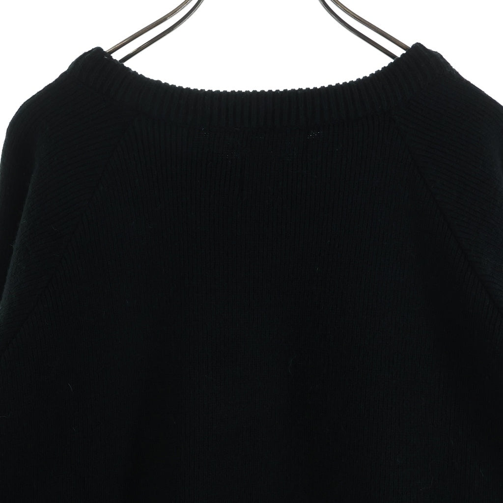 COMME des GARCONS CDG(コムデギャルソン シーディージー) × LOCHAVEN of Scotland ロックエーベン SIDE SLIT KNIT SWEATER サイドスリット ニットセーター ブラック SZ-N005