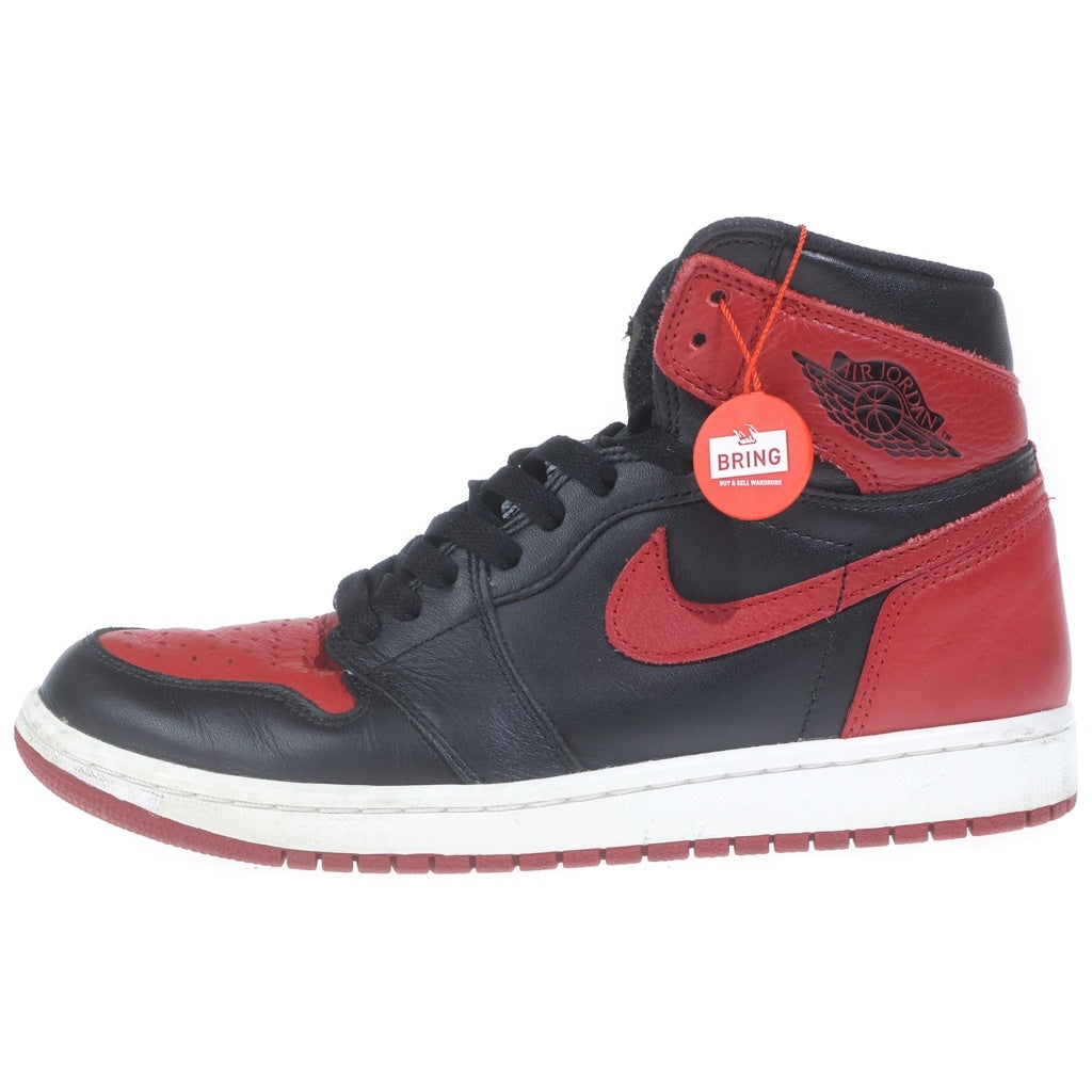 NIKE(ナイキ) AIR JORDAN 1 RETRO HIGH OG BANNED BRED エアジョーダン1ブレッド ハイカットスニーカー レッド/ブラック US8/26.0cm 555088-001