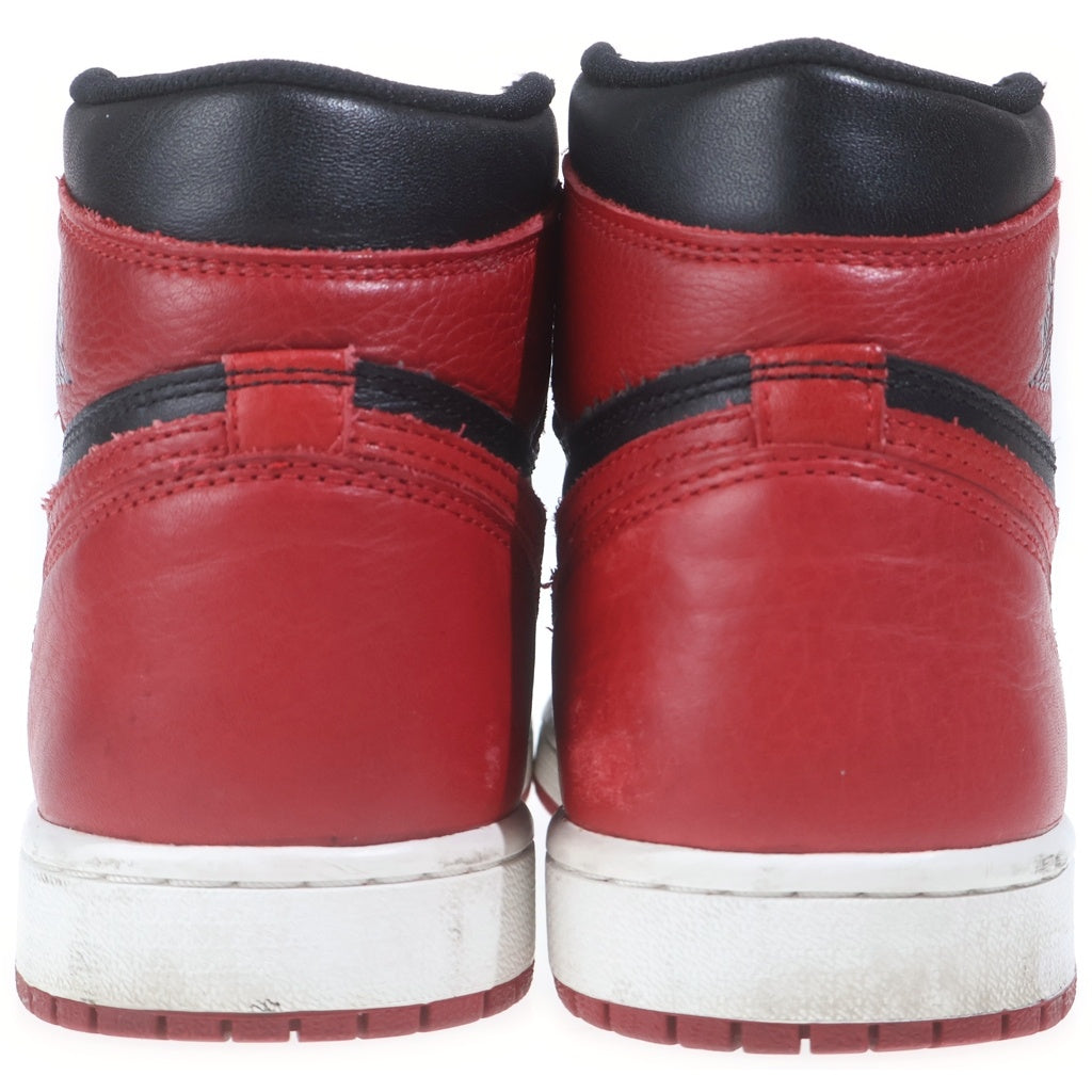 NIKE(ナイキ) AIR JORDAN 1 RETRO HIGH OG BANNED BRED エアジョーダン1ブレッド ハイカットスニーカー レッド/ブラック US8/26.0cm 555088-001