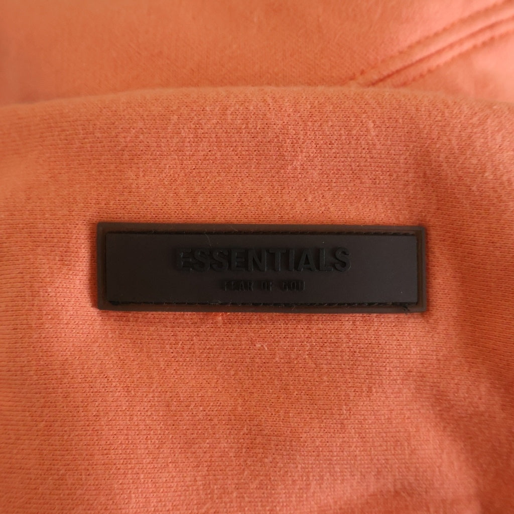FEAR OF GOD ESSENTIALS(フィアオブゴッド エッセンシャルズ) Felt Logo Pull Over Hoodie フェルトロゴプルオーバーフーディー フーデットスウェットパーカー オレンジ