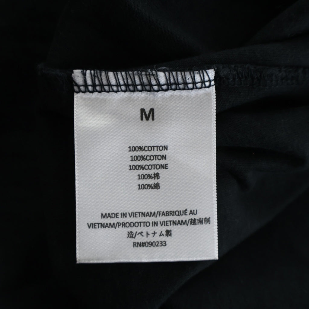 FEAR OF GOD ESSENTIALS(フィアオブゴッド エッセンシャルズ) Felt Logo Mockneck L/S T-Shirts フェルトロゴモックネックロングスリーブTシャツ モックネック長袖Tシャツ ブラック