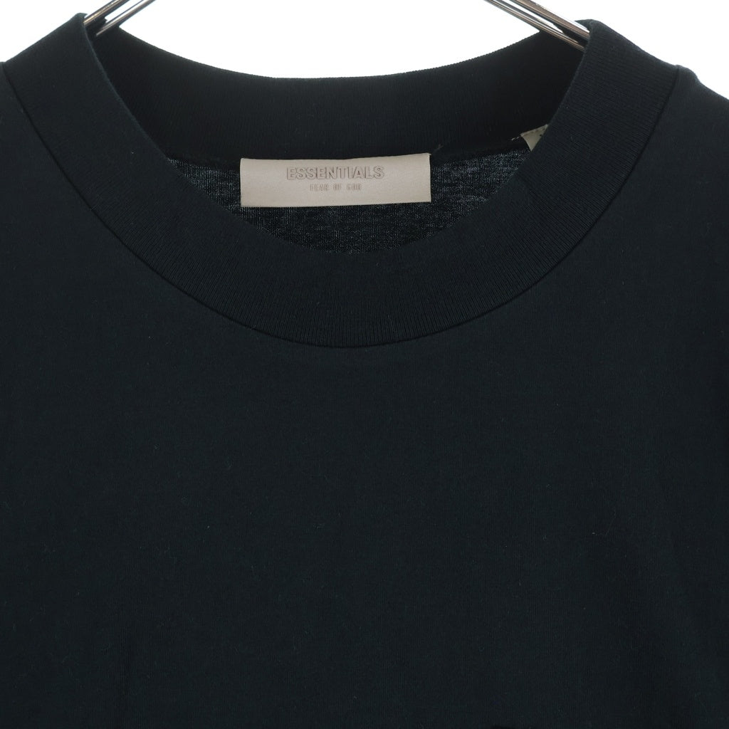 FEAR OF GOD ESSENTIALS(フィアオブゴッド エッセンシャルズ) Felt Logo S/S T-Shirts フェルトロゴショートスリーブTシャツ クルーネック半袖Tシャツ ブラック
