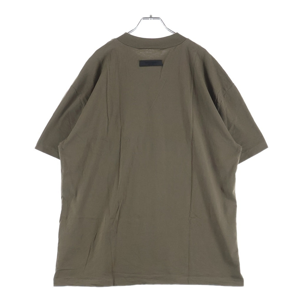 FEAR OF GOD ESSENTIALS(フィアオブゴッド エッセンシャルズ) Felt Logo S/S T-Shirts フェルトロゴショートスリーブTシャツ クルーネック半袖Tシャツ ベージュ