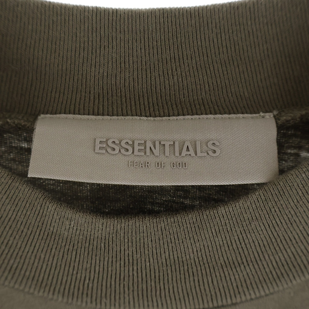 FEAR OF GOD ESSENTIALS(フィアオブゴッド エッセンシャルズ) Felt Logo S/S T-Shirts フェルトロゴショートスリーブTシャツ クルーネック半袖Tシャツ ベージュ