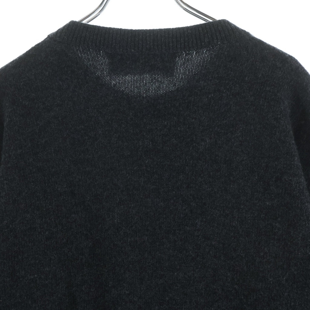 NO BRAND(ノーブランド) PHOEBE PHILO フィービーファイロ Crewneck Wool Cashmere Knit Sweater クルーネックウールカシミヤニットセーター レディース BK30 YW4527 906CH チャコール