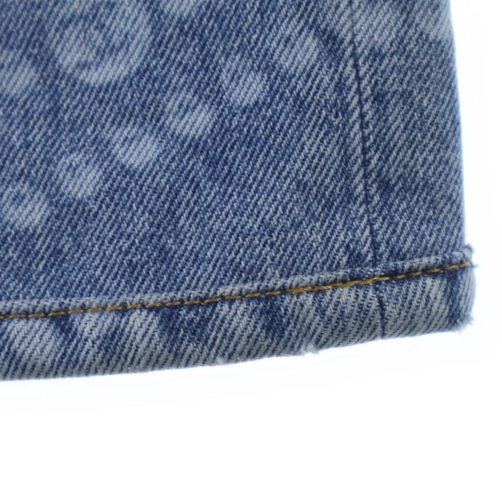 CHANEL(シャネル) 25SS COCO Mark Pearl Print Wide Leg Denim ココマークパールプリントワイドレグデニム プリント総柄ジップフライデニムロングパンツ レディース P79059V71258