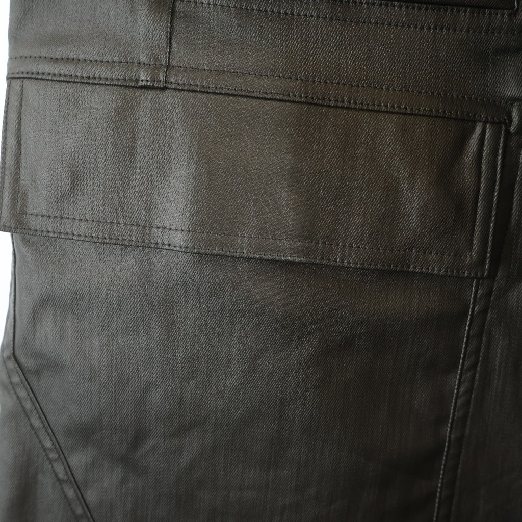 Rick Owens(リックオウエンス) 24SS LIDO期 CARGO BELAS カーゴベラロングパンツ RU01D3339-SCT ガンメタリック シルバー