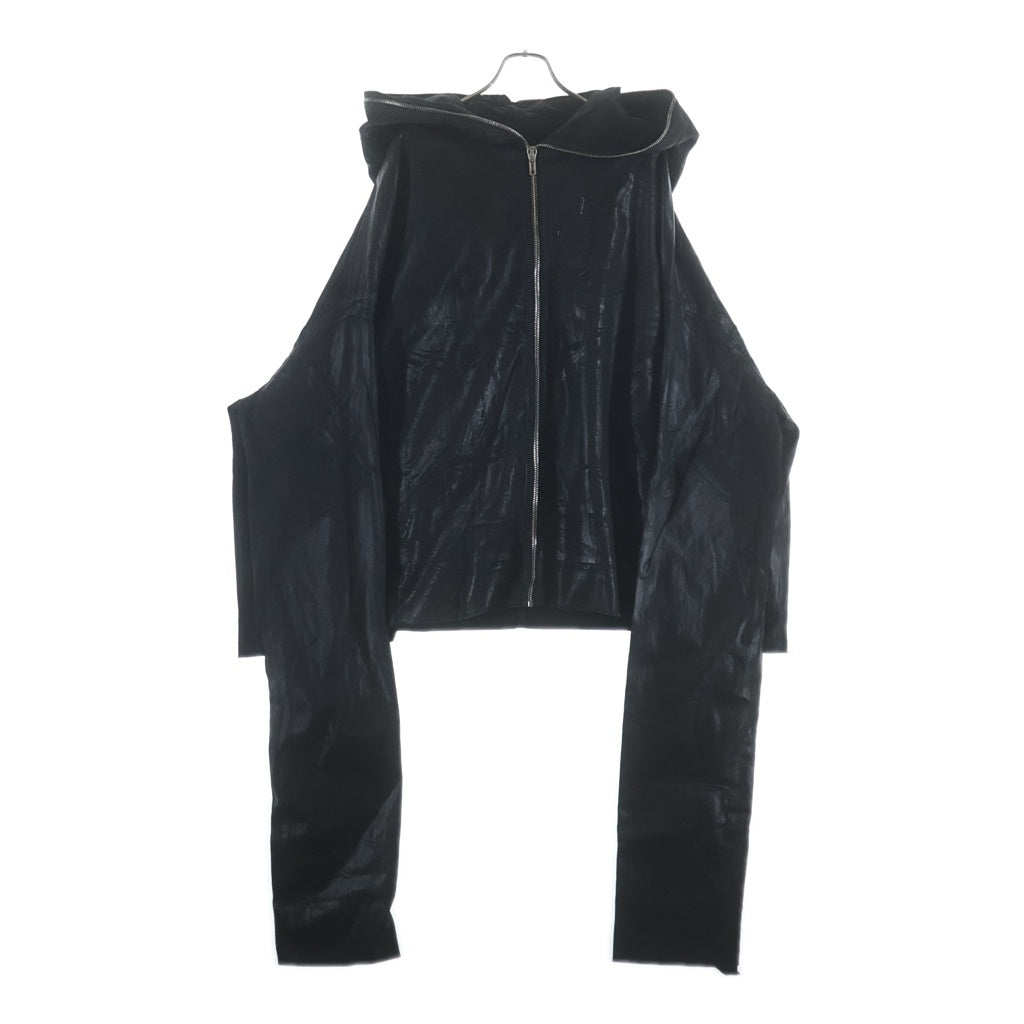 DRKSHDW(ダークシャドウ) Gimp Kaftan JKT フルジップ コーティングデニムパーカー ブラック DU01E3780-SCF