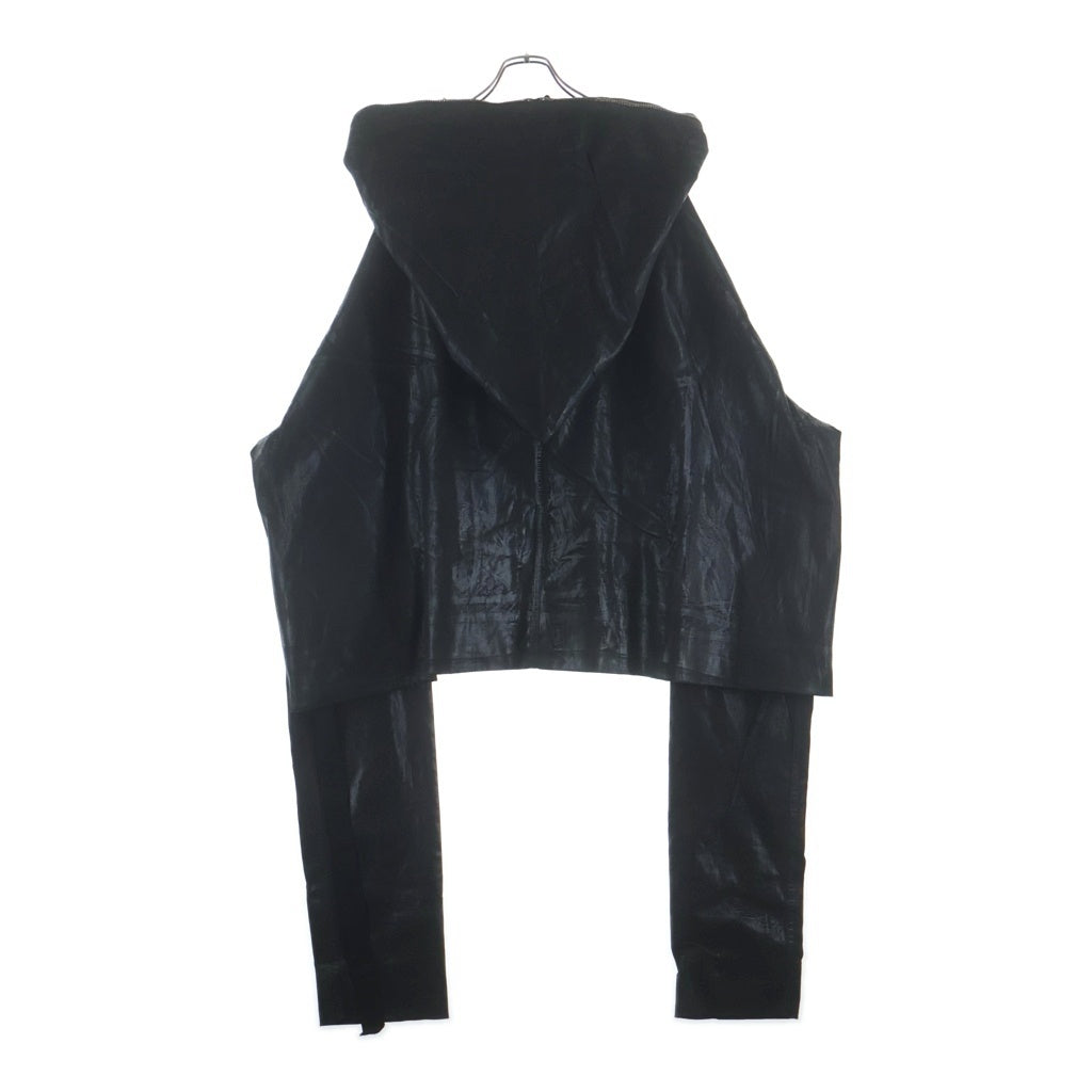 DRKSHDW(ダークシャドウ) Gimp Kaftan JKT フルジップ コーティングデニムパーカー ブラック DU01E3780-SCF