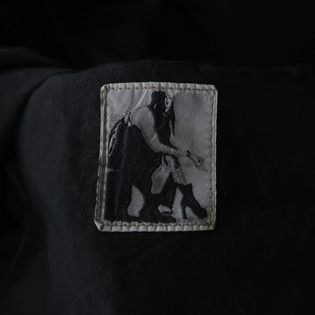 DRKSHDW(ダークシャドウ) Gimp Kaftan JKT フルジップ コーティングデニムパーカー ブラック DU01E3780-SCF