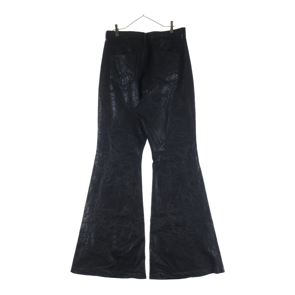 DRKSHDW(ダークシャドウ) 25AW Bolan Bootcut Pants ボラン ブーツカット コーティング パンツ ブラック DU02E7365-BMC
