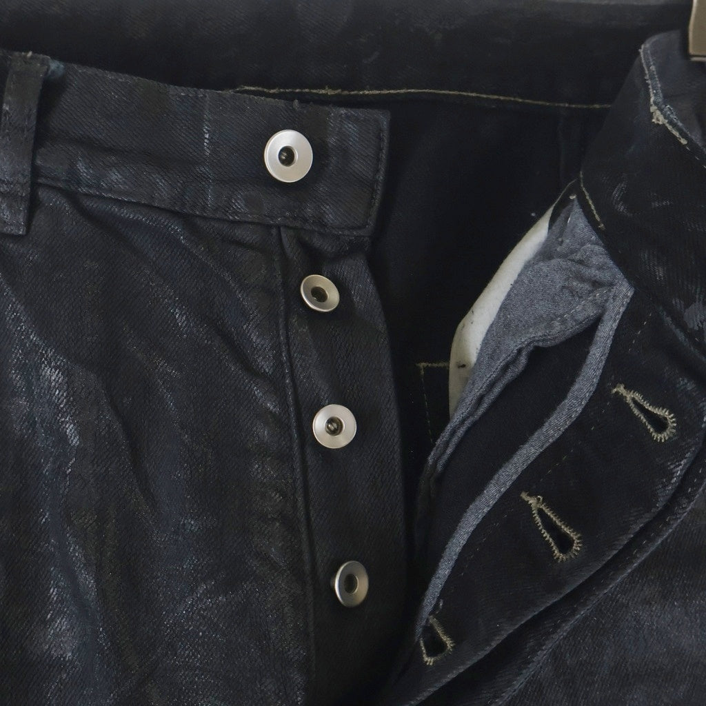 DRKSHDW(ダークシャドウ) 25AW Bolan Bootcut Pants ボラン ブーツカット コーティング パンツ ブラック DU02E7365-BMC