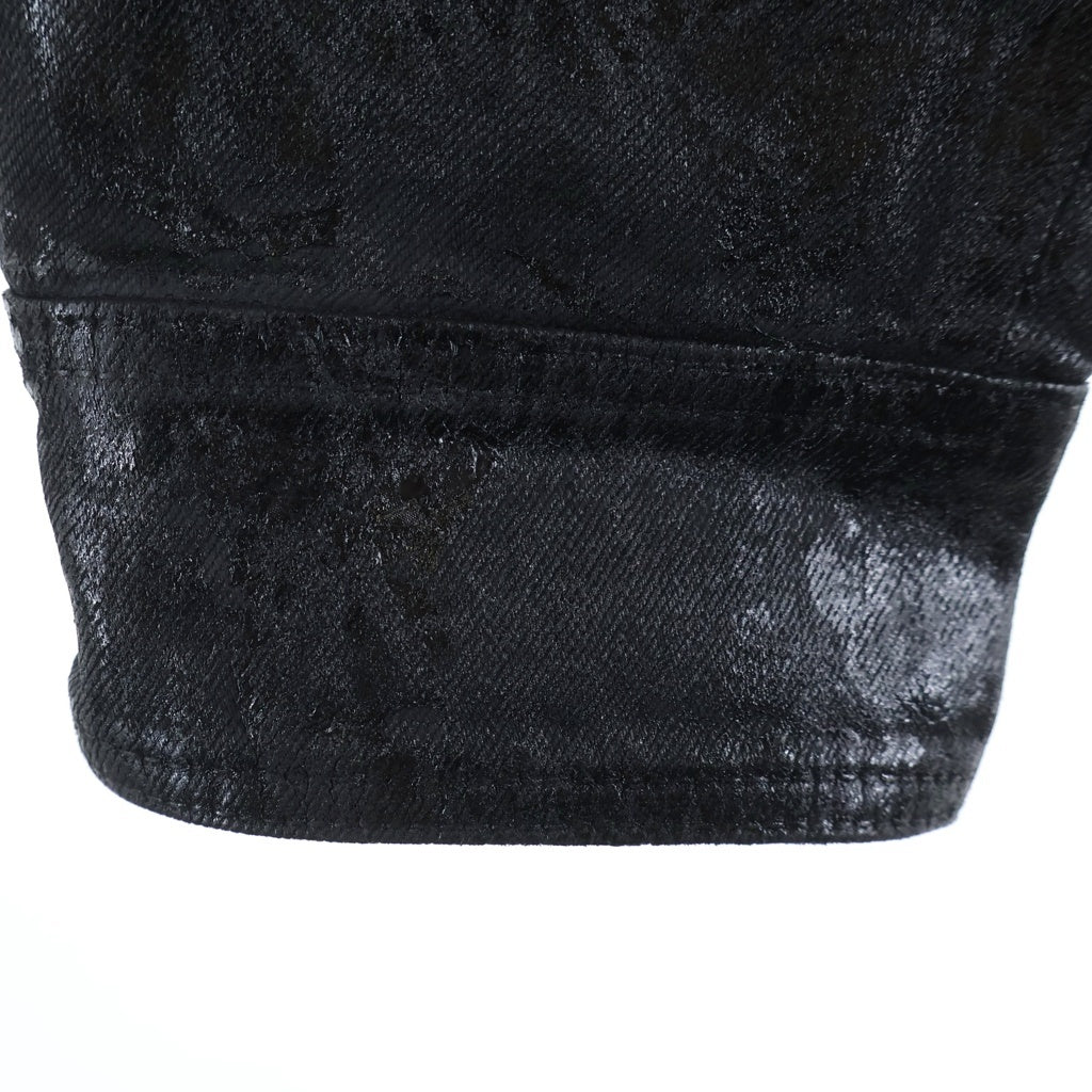 DRKSHDW(ダークシャドウ) MEGACRUST DENIM TRUCKER JACKET コーティング加工 デニムトラッカージャケット ブラック DU02D2751-BMC