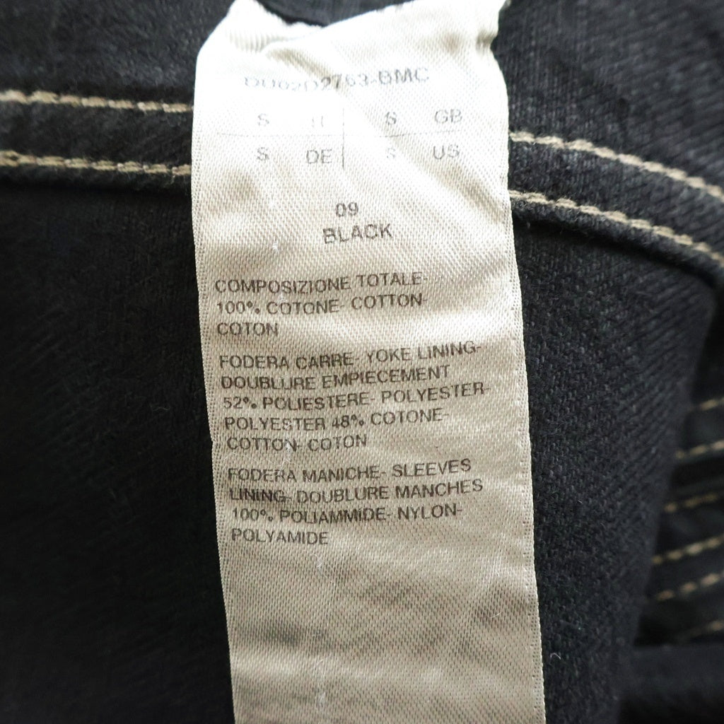 DRKSHDW(ダークシャドウ) MEGACRUST DENIM TRUCKER JACKET コーティング加工 デニムトラッカージャケット ブラック DU02D2751-BMC