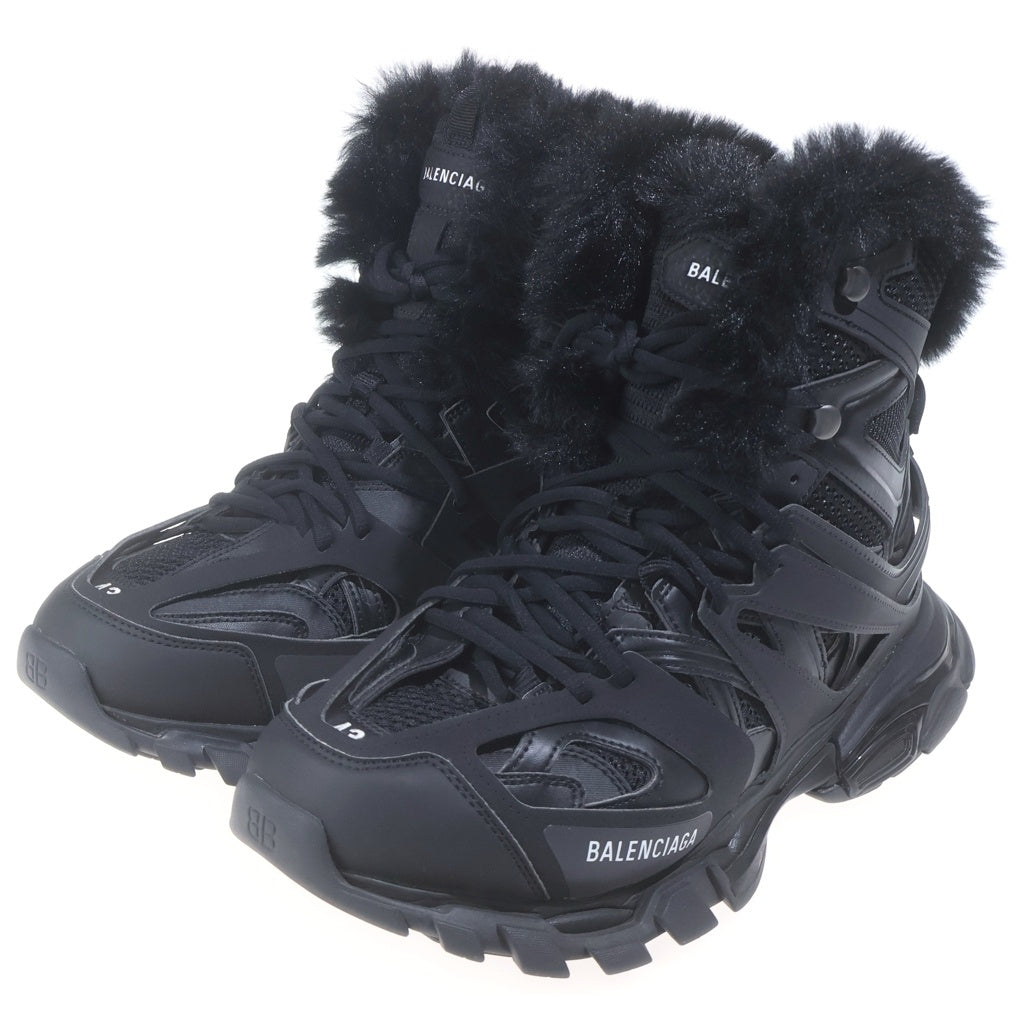 BALENCIAGA(バレンシアガ) Track Hike High Fake Fur トラックハイクフェイクファー ハイカットスニーカー シューズ ブラック 668557