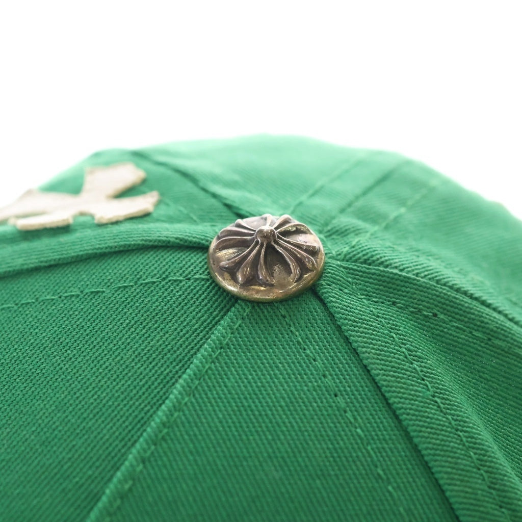 CHROME HEARTS(クロムハーツ) CH HAT CH刺繍クロスパッチベースボールキャップ グリーン