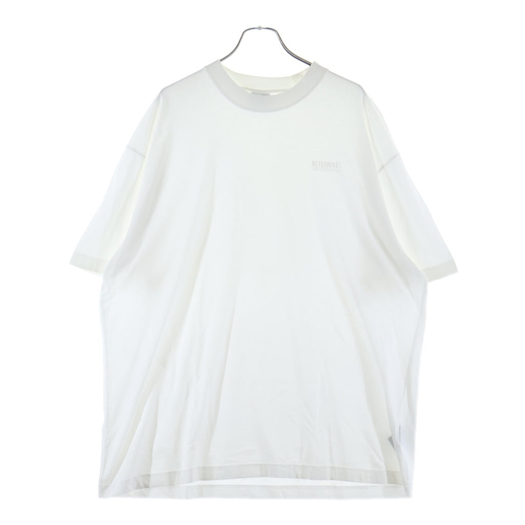 VETEMENTS(ヴェトモン) ALL WHITE INSIDE-OUT T-SHIRT オールホワイト インサイドアウト 半袖Tシャツ ホワイト UE63TR660W
