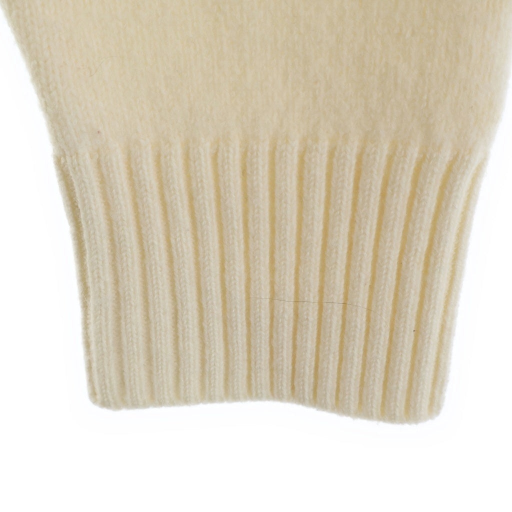 ami(アミ) ADC CREWNECK SWEATER ウール ロゴデザイン クルーネック ニット セーター ホワイト UKS002.018