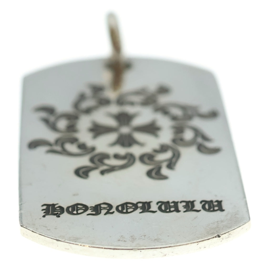 CHROME HEARTS(クロムハーツ) D TAG LRG LTD ホノルル限定 ラージドッグタグ ネックレストップ シルバー