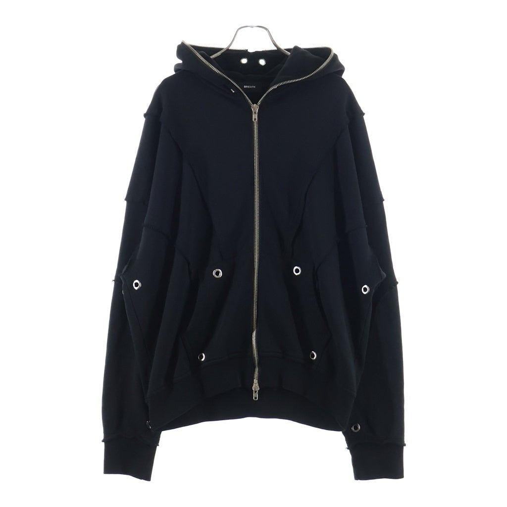 BREATH(ブレス) 26SS FADE ZIP UP HOODIE TYPE-2 フェードジップアップフーディー スウェットパーカー BR26SS-C5003 ブラック