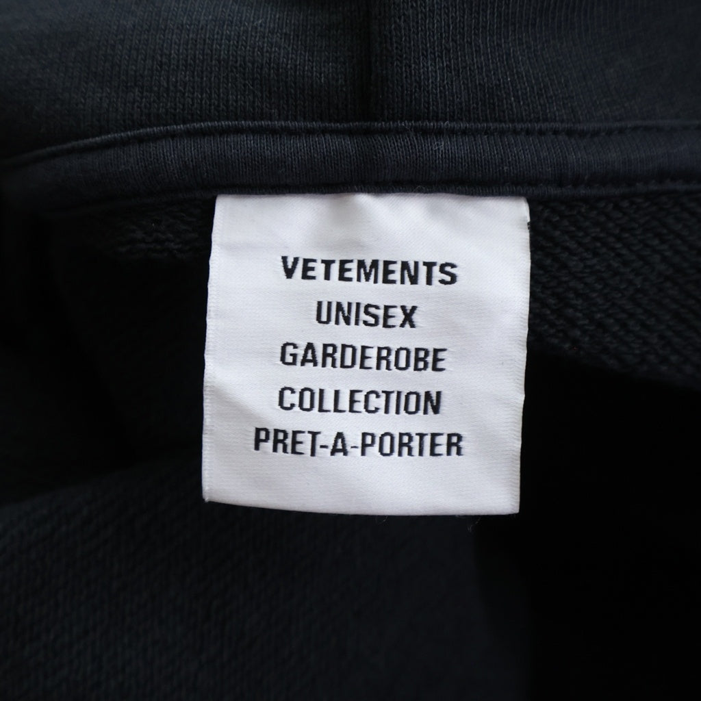 VETEMENTS(ヴェトモン) 25AW POLIZEI OVERSIZED ZIP HOODIE オーバー
