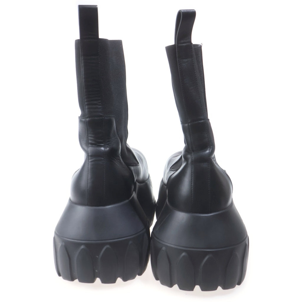 Rick Owens(リックオウエンス) BEATLE MEGA TRACTOR 01F2860 ビートルメガトラクター レザーブーツ ブラック