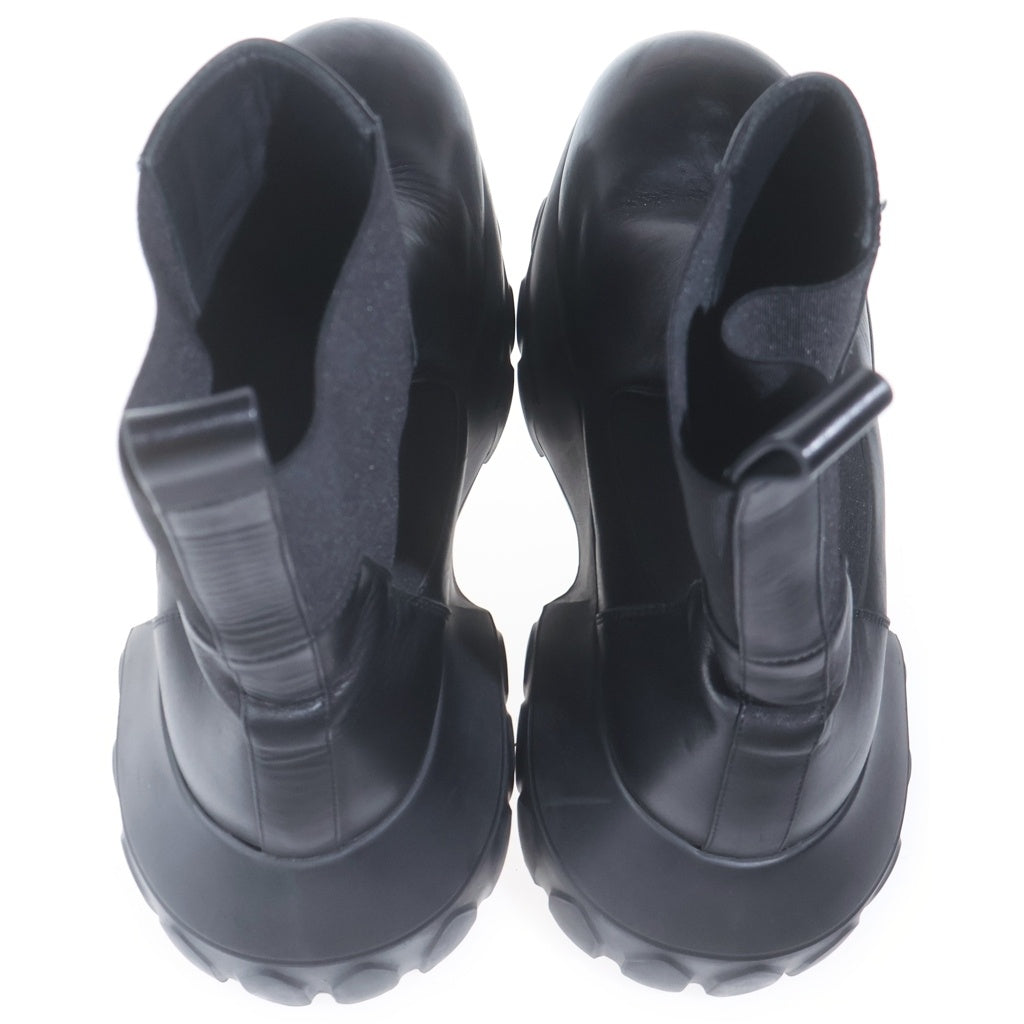 Rick Owens(リックオウエンス) BEATLE MEGA TRACTOR 01F2860 ビートルメガトラクター レザーブーツ ブラック