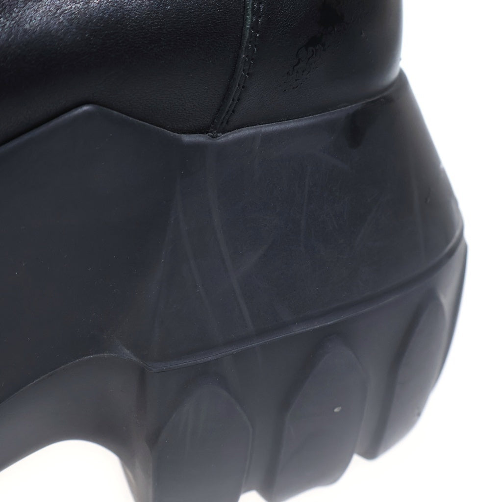 Rick Owens(リックオウエンス) BEATLE MEGA TRACTOR 01F2860 ビートルメガトラクター レザーブーツ ブラック