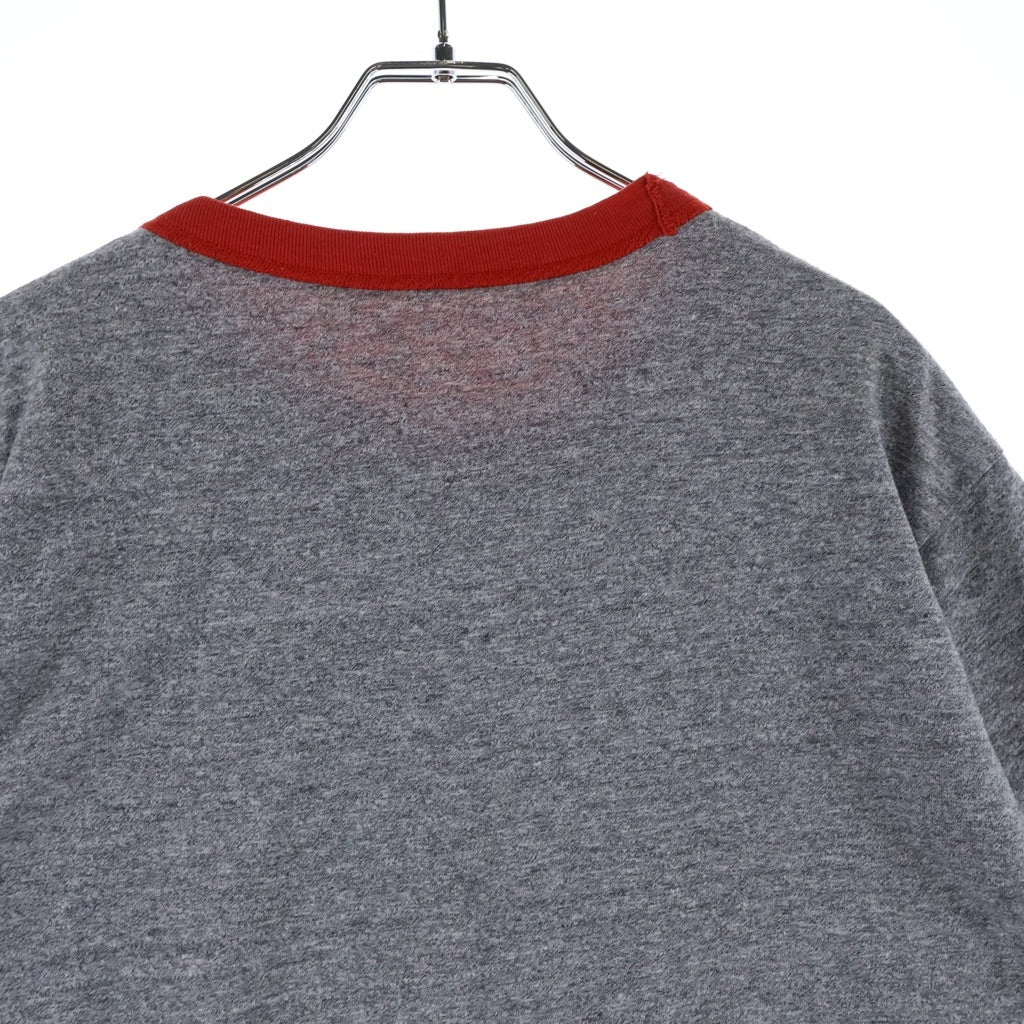NIKE(ナイキ) 90S VINTAGE ヴィンテージ 紺タグ カマボコロゴ リバーシブル 半袖Tシャツ カットソー レッド/グレー