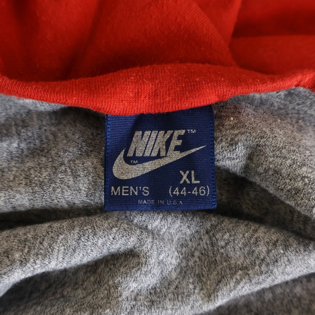 NIKE(ナイキ) 90S VINTAGE ヴィンテージ 紺タグ カマボコロゴ リバーシブル 半袖Tシャツ カットソー レッド/グレー