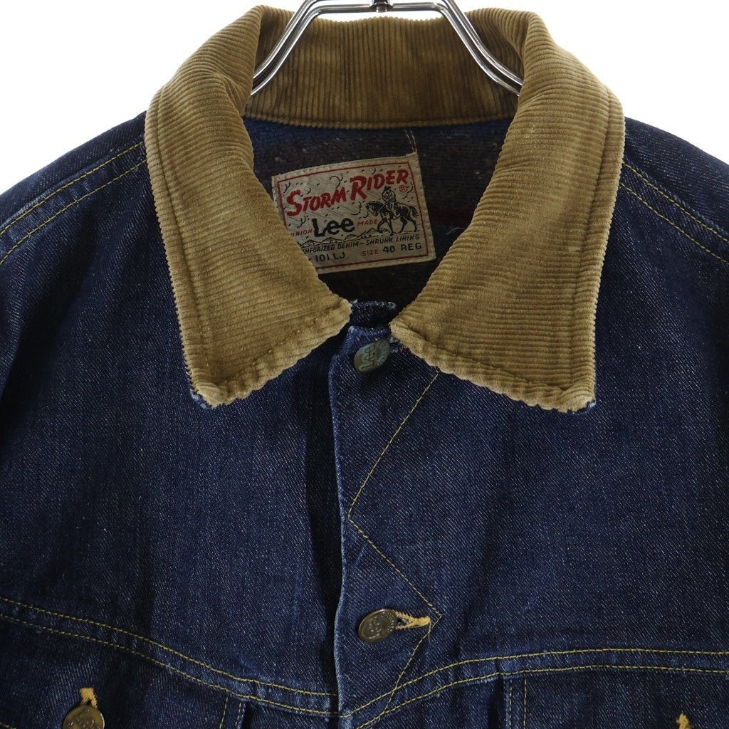 LEE(リー) 60S Vintage ヴィンテージ ストームライダー コーデュロイカラー 裏地ブランケット デニムジャケット インディゴ