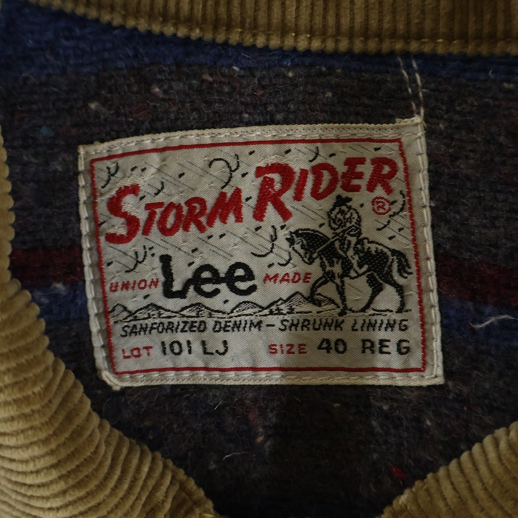 LEE(リー) 60S Vintage ヴィンテージ ストームライダー コーデュロイカラー 裏地ブランケット デニムジャケット インディゴ