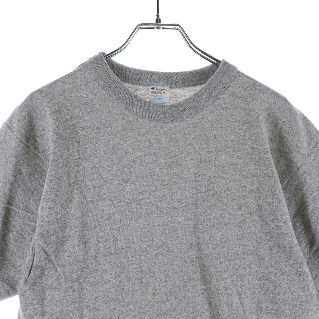 CHAMPION(チャンピオン) 80S VINTAGE ヴィンテージ USA製 無地 半袖Tシャツ カットソー グレー