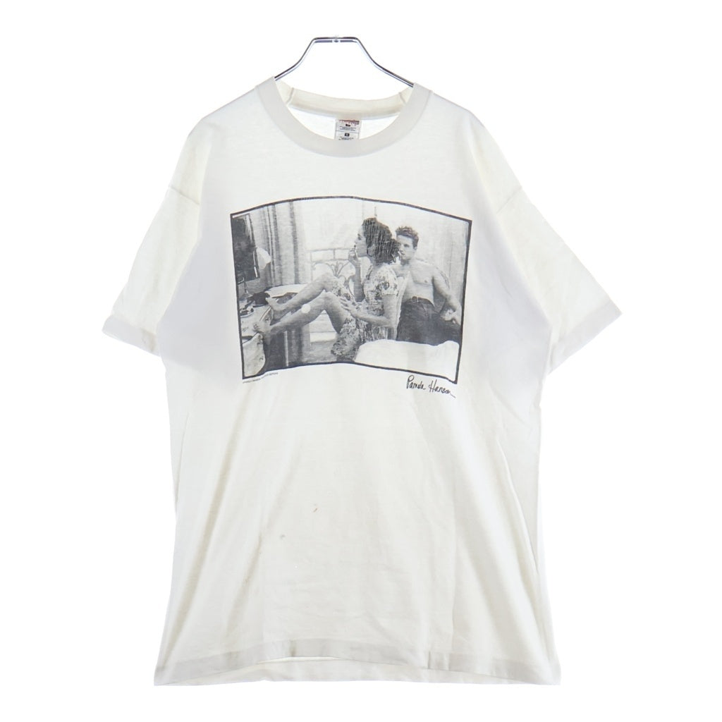 VINTAGE(ヴィンテージ) 90S Pamela Hanson Lip Stick Photo T-Shirts パメラハンソン リップスティック フォトTシャツ フロントプリントクルーネック半袖Tシャツ ホワイト