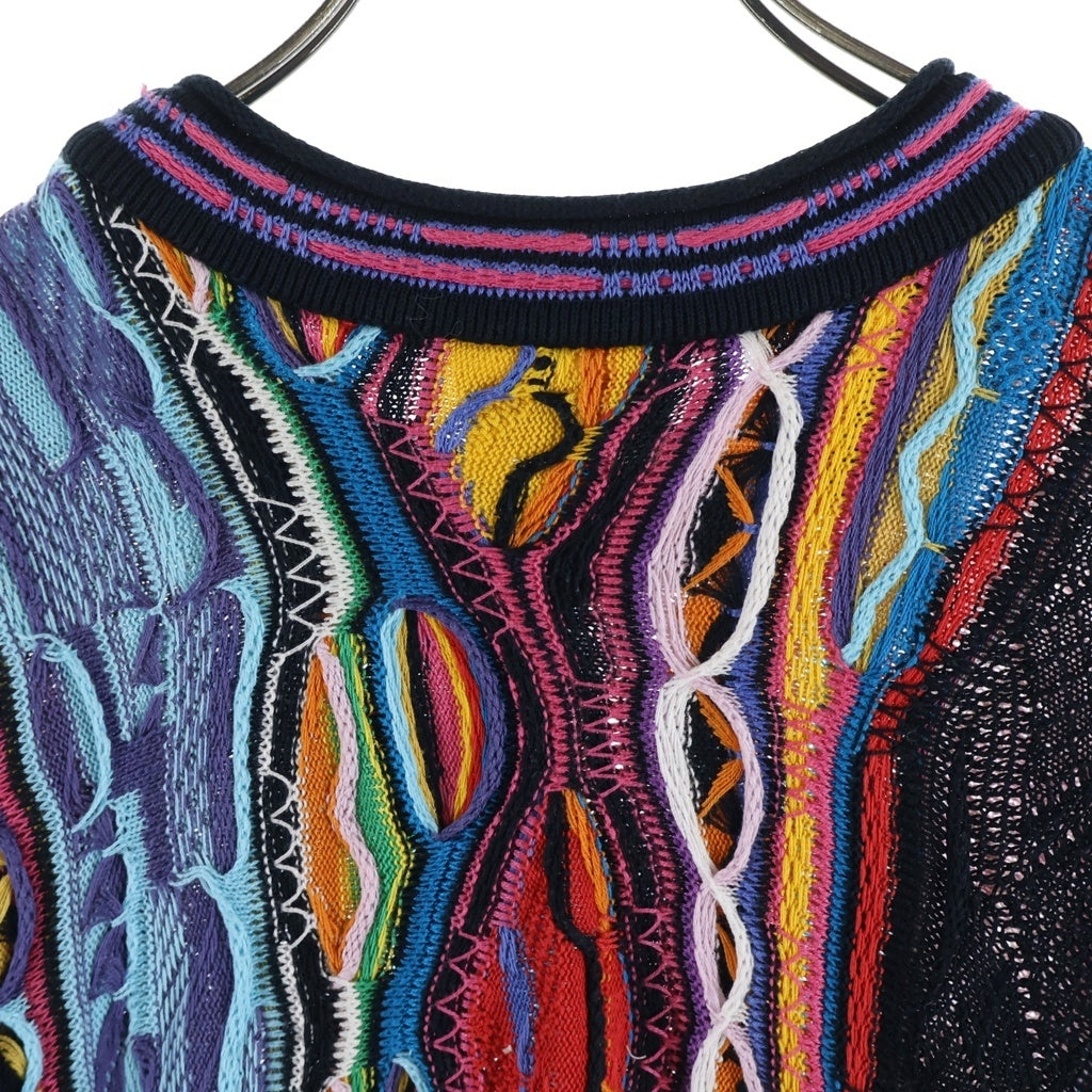 COOGI(クージー) 3D ニット ラウンドネック 長袖 セーター マルチカラー