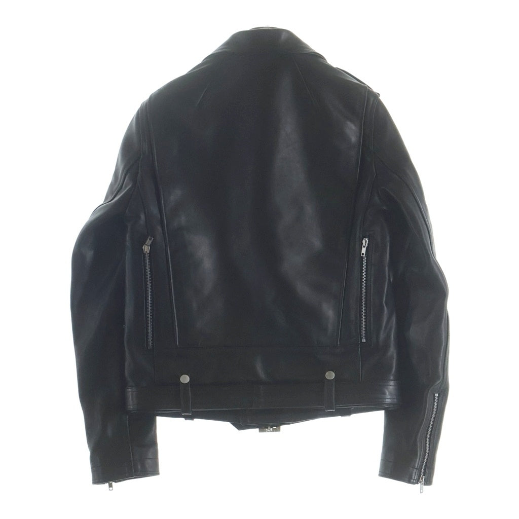 Rick Owens(リックオウエンス) 25AW CONCORDIANS BAUHAUS STOOGES コンコルディアンス期 バウハウスストゥージス ホースレザーダブルライダースジャケット RR02E1702-LHOSJP ブラック