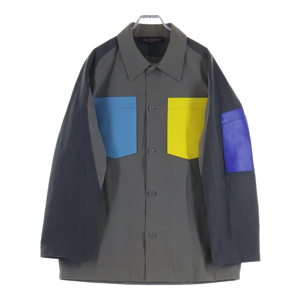 LOUIS VUITTON(ルイヴィトン) 22SS ユーティリティ コットン オーバーフィット 長袖シャツ RM222M ND2 HNS06W マルチカラー