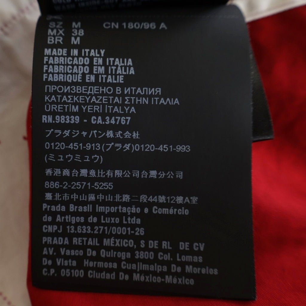 PRADA(プラダ) 胸ポケットデザイン 半袖シャツ UCS414 S221 108L レッド