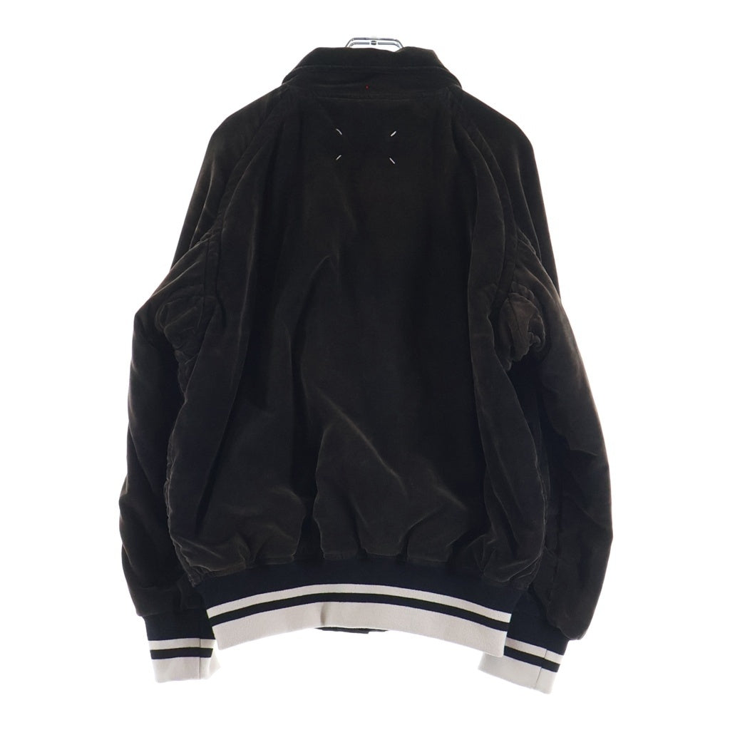 Maison Margiela(メゾンマルジェラ) 22AW Velvet bomber jacket ベルベットボンバージャケット ブルゾン S50AM0565 ブラウン