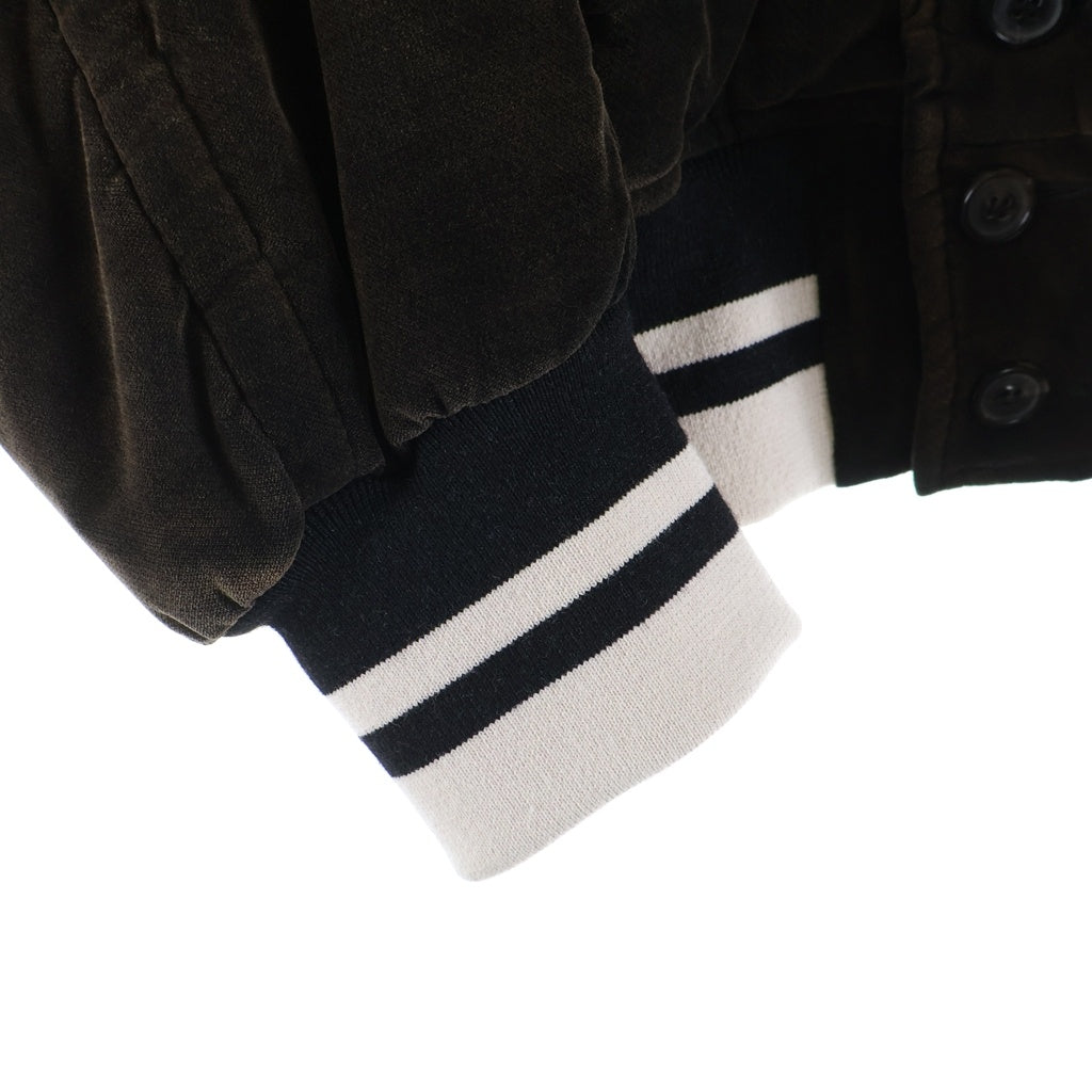 Maison Margiela(メゾンマルジェラ) 22AW Velvet bomber jacket ベルベットボンバージャケット ブルゾン S50AM0565 ブラウン