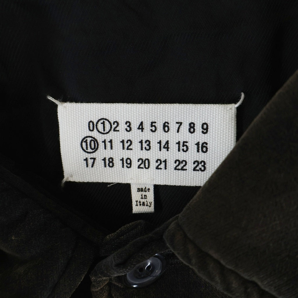 Maison Margiela(メゾンマルジェラ) 22AW Velvet bomber jacket ベルベットボンバージャケット ブルゾン S50AM0565 ブラウン