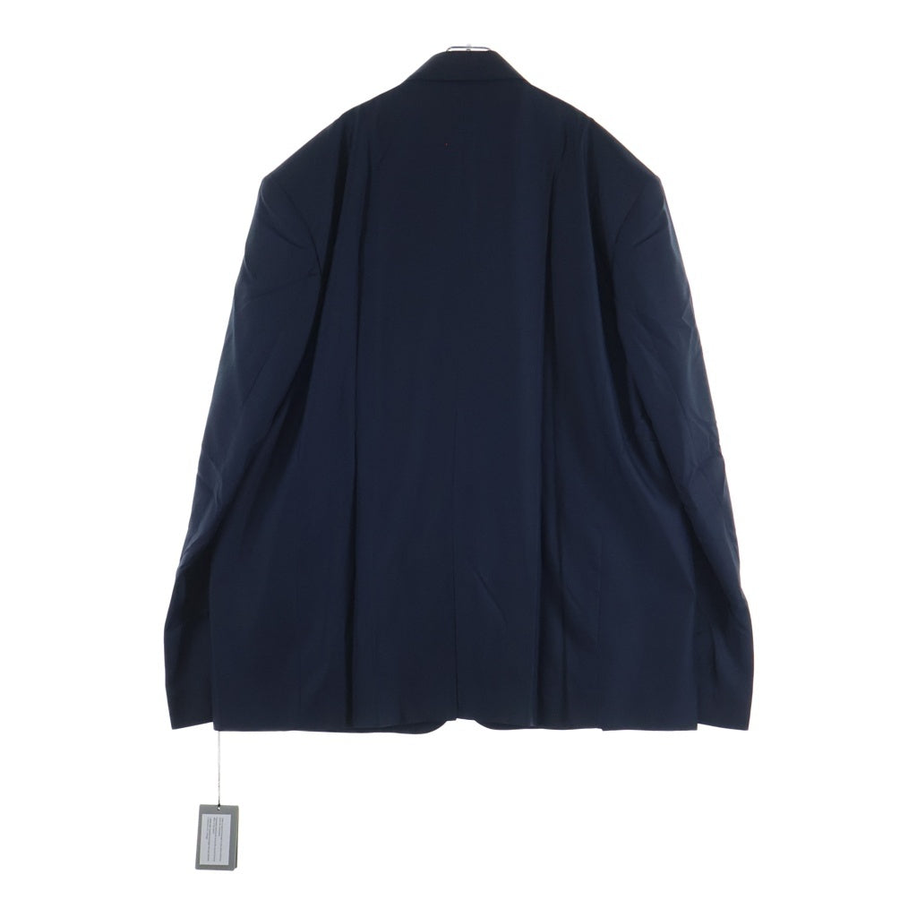 BALENCIAGA(バレンシアガ) Navy Oversized Single Jacket ネイビー オーバーサイズ シングル テーラードジャケット アウター 661434 TKT03 ネイビー