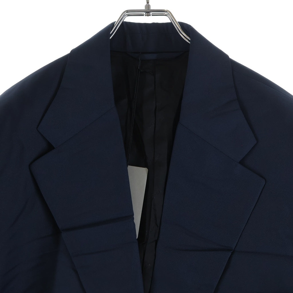 BALENCIAGA(バレンシアガ) Navy Oversized Single Jacket ネイビー オーバーサイズ シングル テーラードジャケット アウター 661434 TKT03 ネイビー