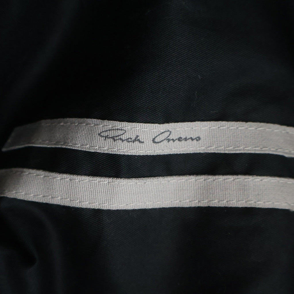 Rick Owens(リックオウエンス) 25AW CONCORDIANS Blixa Jumbo Mac コンコルディアンス期 ブリクサジャンボマック ベルトデザイン2WAYロングコート ジャケット RR02E1903-LOWSR1 ブラック